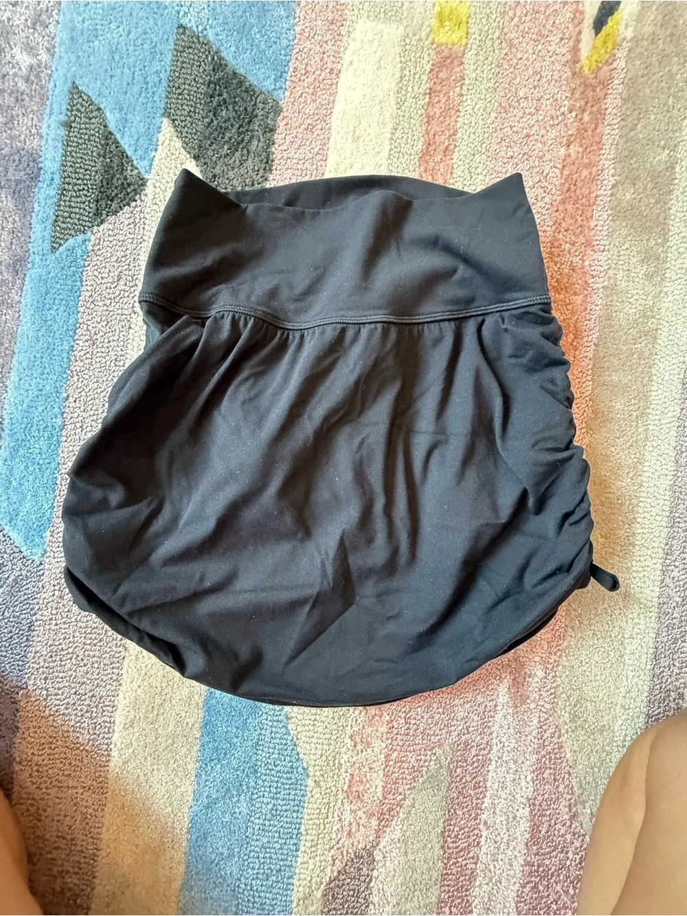 Women’s Black Ruched Skirt